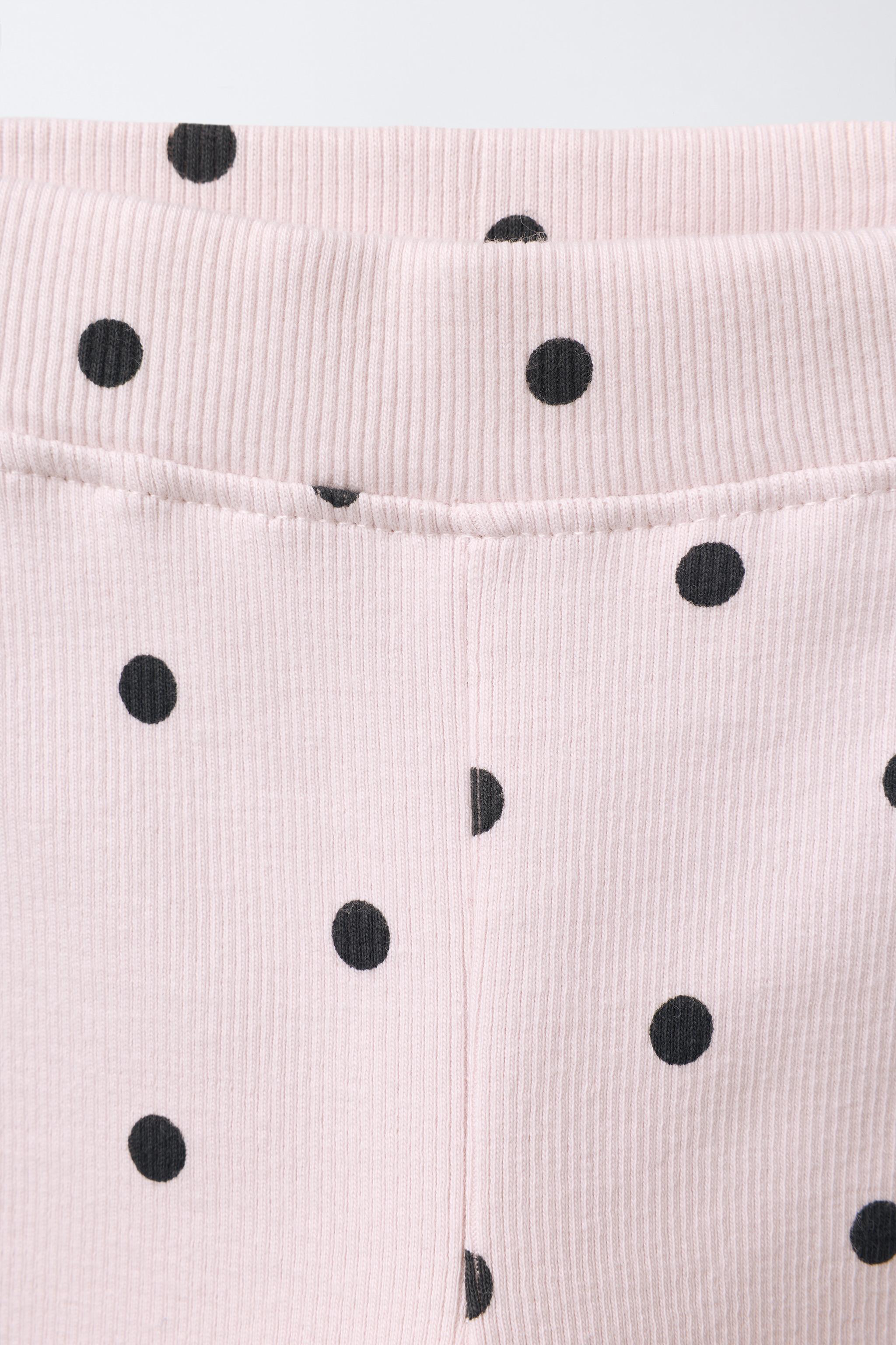 LOT DE DEUX LEGGINGS IMPRIMÉ ET UNI